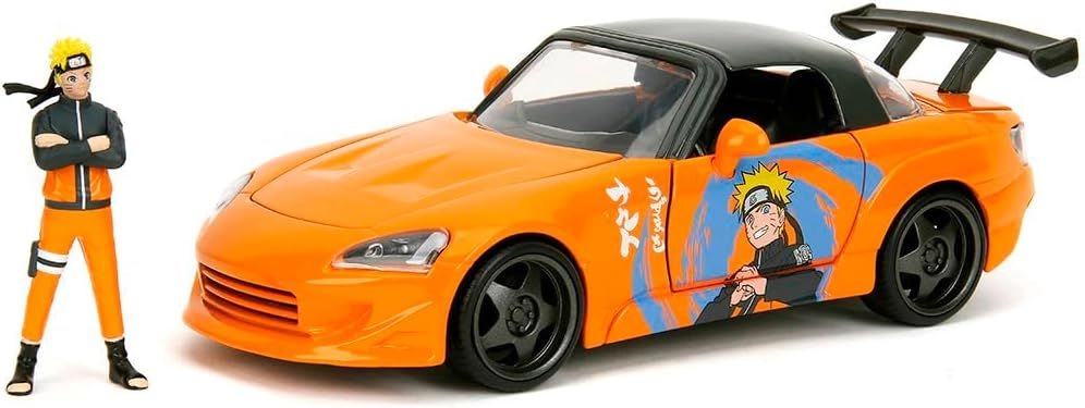 Jada Naruto And 2001 Honda S2000 Vehicle Playset - 2 pcs
