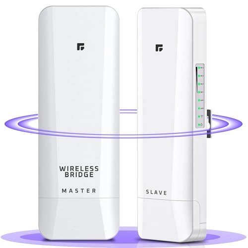 5KM Wireless Bridge P2P - 2 Pack 5GHz 100/1000Mbps