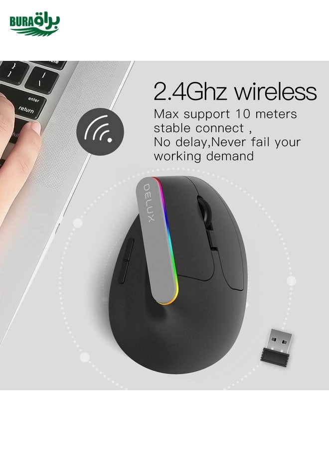 M618DB Vertical Ergonomic Mouse - Wireless
