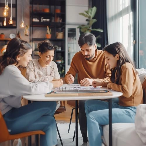 Cribbage Board - Folding 3-Track 9 Metal Pegs