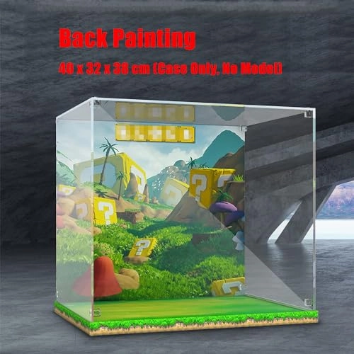 Acrylic Display Case - 71395 Black Base Painted (3mm)