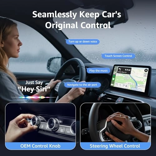 CarPlay Adapter - Wireless Plug & Play for iPhone iOS 10+