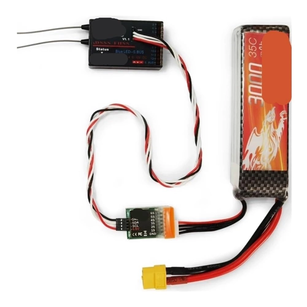 XsidY1011 PRM-01 - Airplane Voltage Telemetry Fit For AT9S AT9S Pro AT10II R9DS R12DS