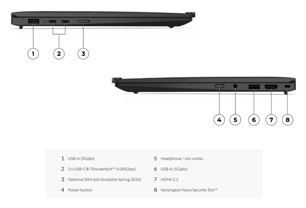 ThinkPad X1 Carbon Gen 12 21KC00B1US - 14'' Core Ultra 7 165U 32GB DDR5 1TB SSD