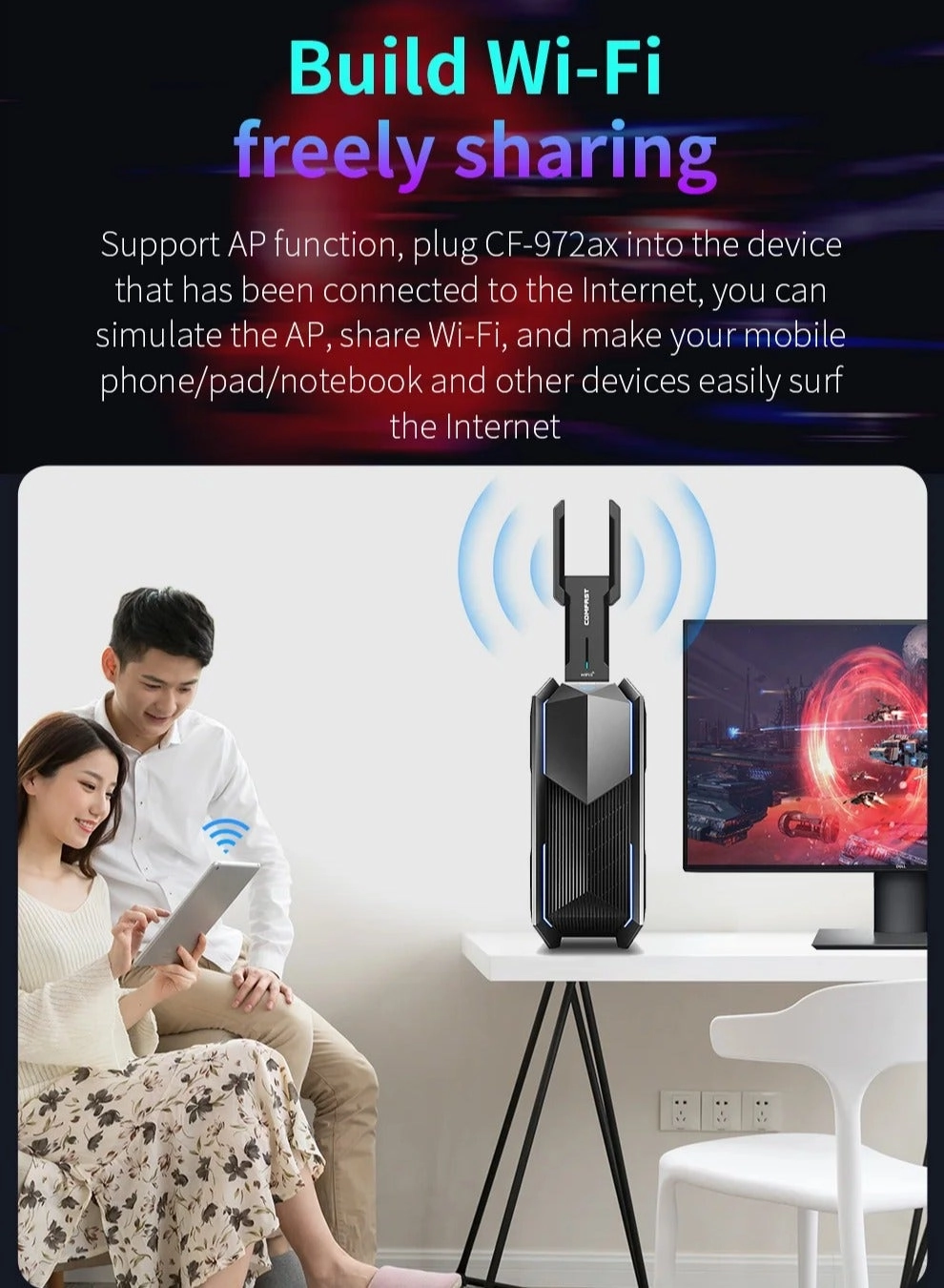 CF-972AX - 2.4GHz / 5.8GHz USB 3.0 Wireless