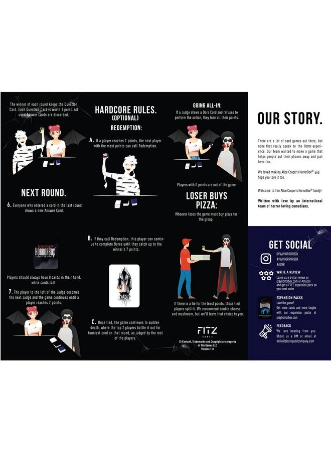 Alice Cooper's HorrorBox: Modern Movies Expansion Pack - Ages 14+ 40 Cards