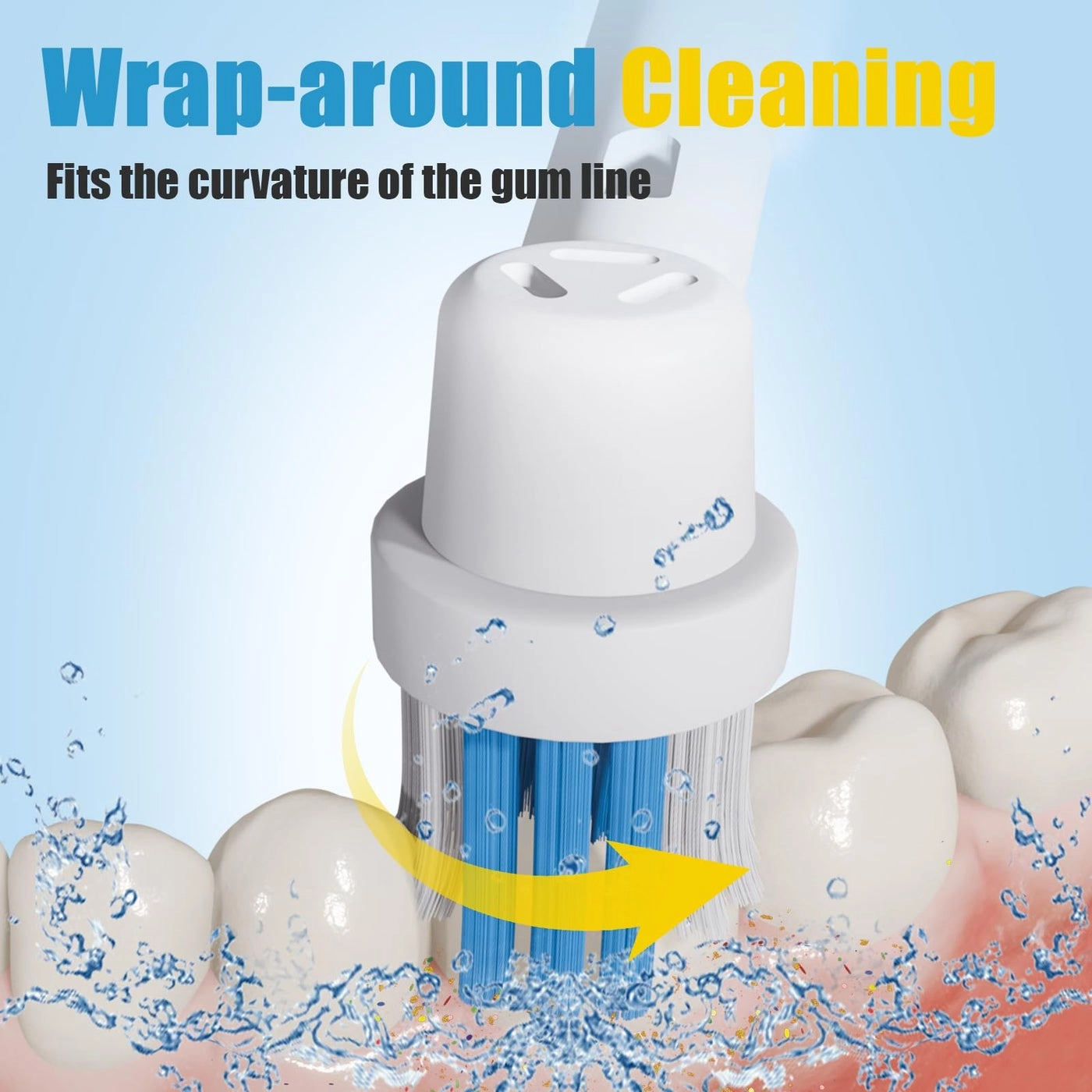 Replacement Toothbrush Heads - Pack of 8