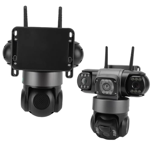 Triple Lens Solar Security Camera 1080p