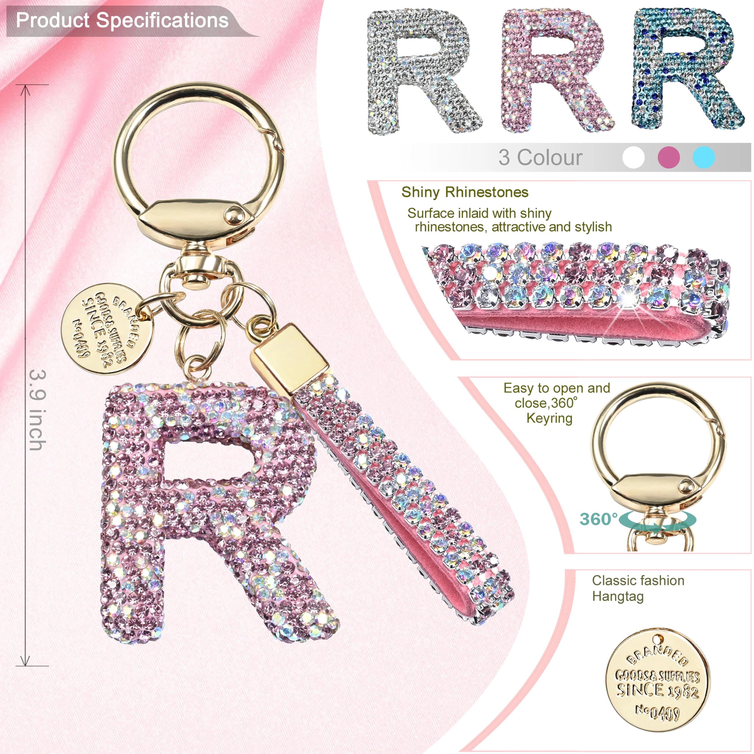 Initial Letter Keychain - Letter