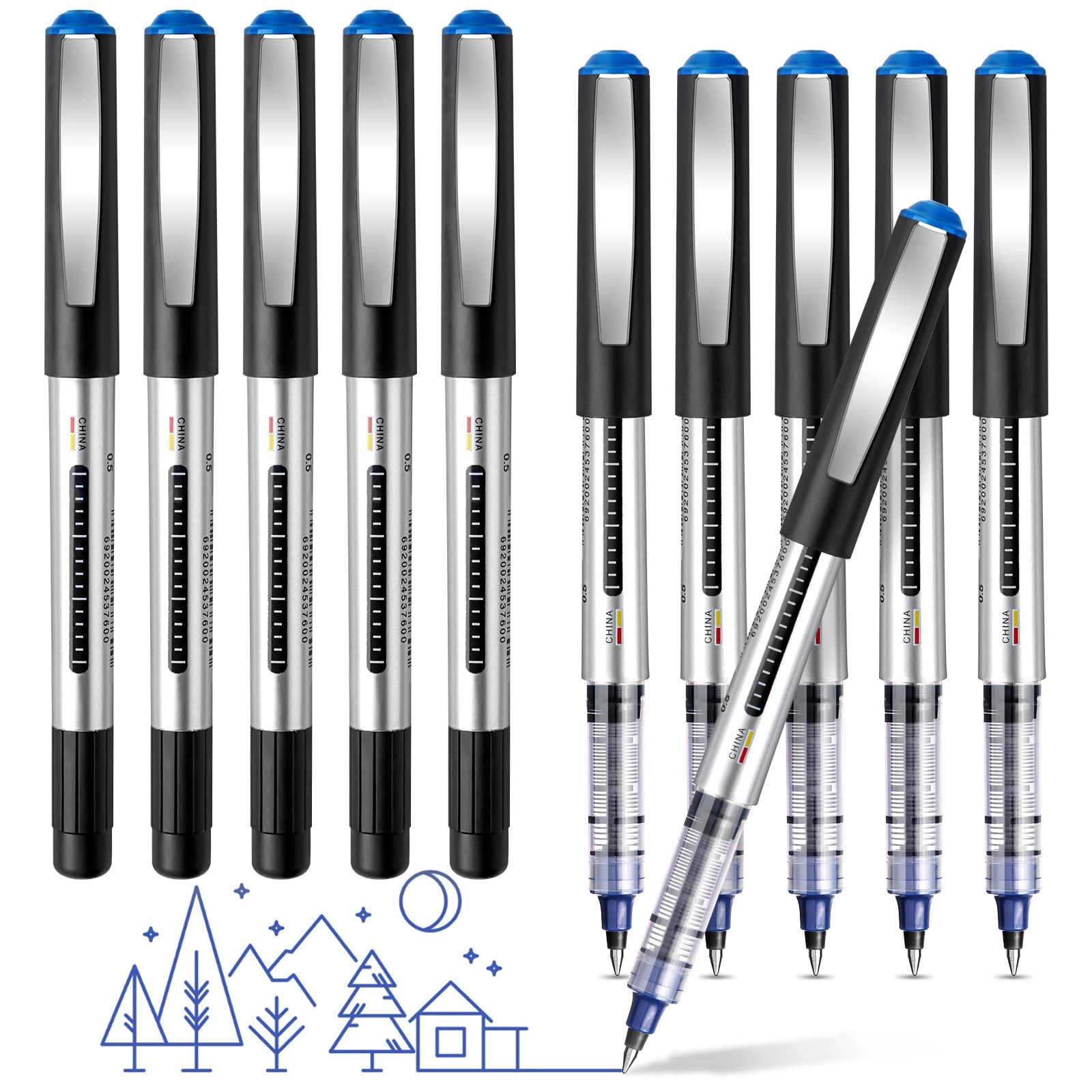 Weysoo Gel Pens - 16 Pack 0.5mm