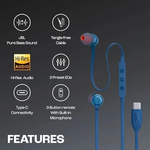 J'B'L T'une 310 Wired Headphone