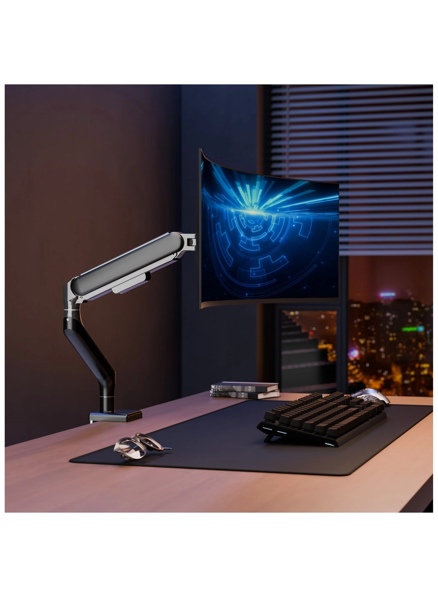 Single Monitor Arm - Single 17〜49inch 75*75mm 100*100mm