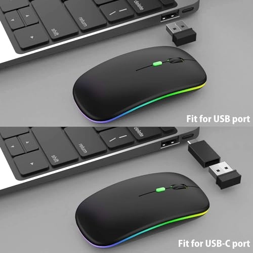 Vertical Ergonomic Optical Mouse - Bluetooth Wi-Fi