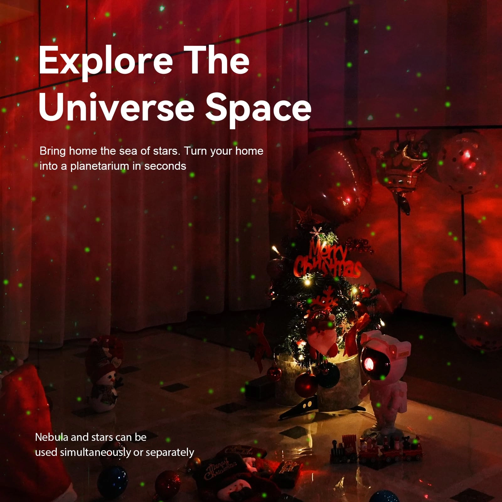 Astronaut Galaxy Projector - Corded Electric Colorful