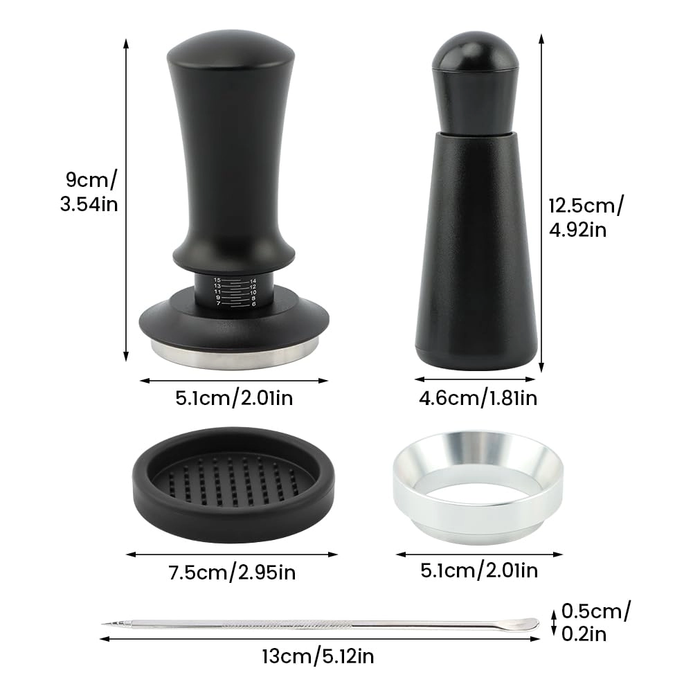 51mm Espresso Tamper - Spring Loaded Accessories Kit