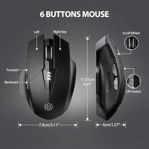 IN9 Tri-mode Wireless Mouse - Wireless