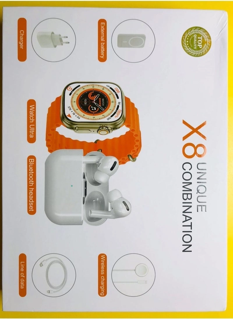 X8 + Strap + Pods Pro + External Battery + Wireless Charger + Charging Adapter + Data Cable