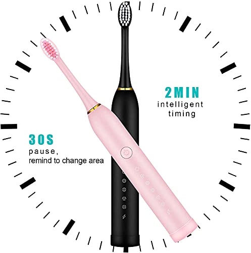 Sonic Electric Toothbrushes - 6 Modes 8 Brush Heads
