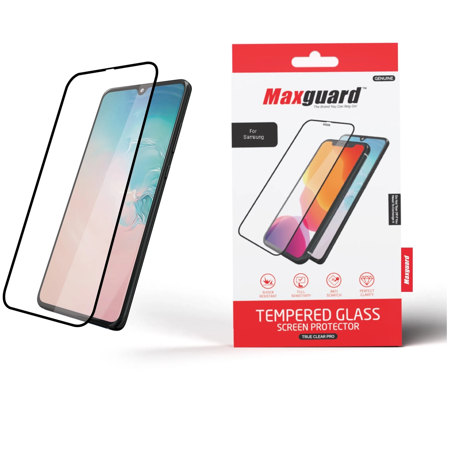 Clear Anti-Scratch Tempered Glass Screen Protector for Galaxy A51