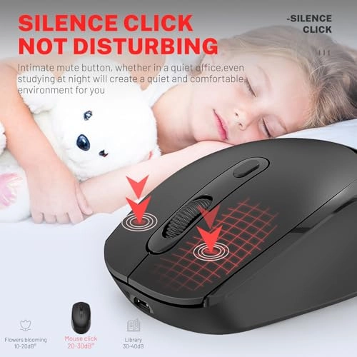 M107 Dual Mode Gaming Mouse - Bluetooth USB
