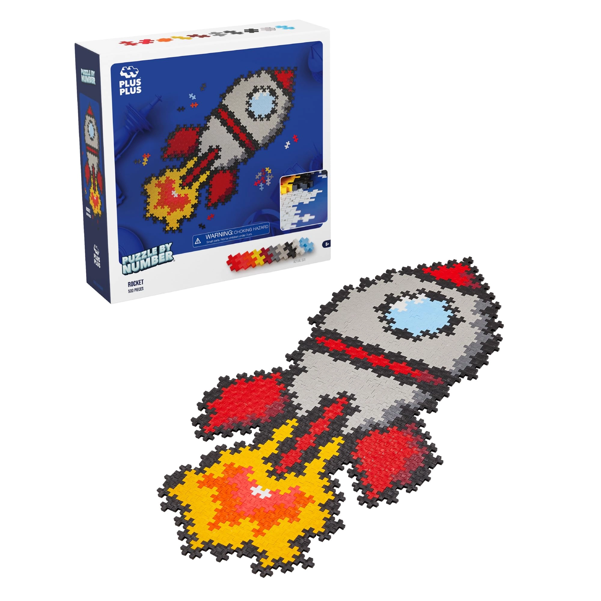 Plus-Plus Puzzle By Number Space - 500pcs