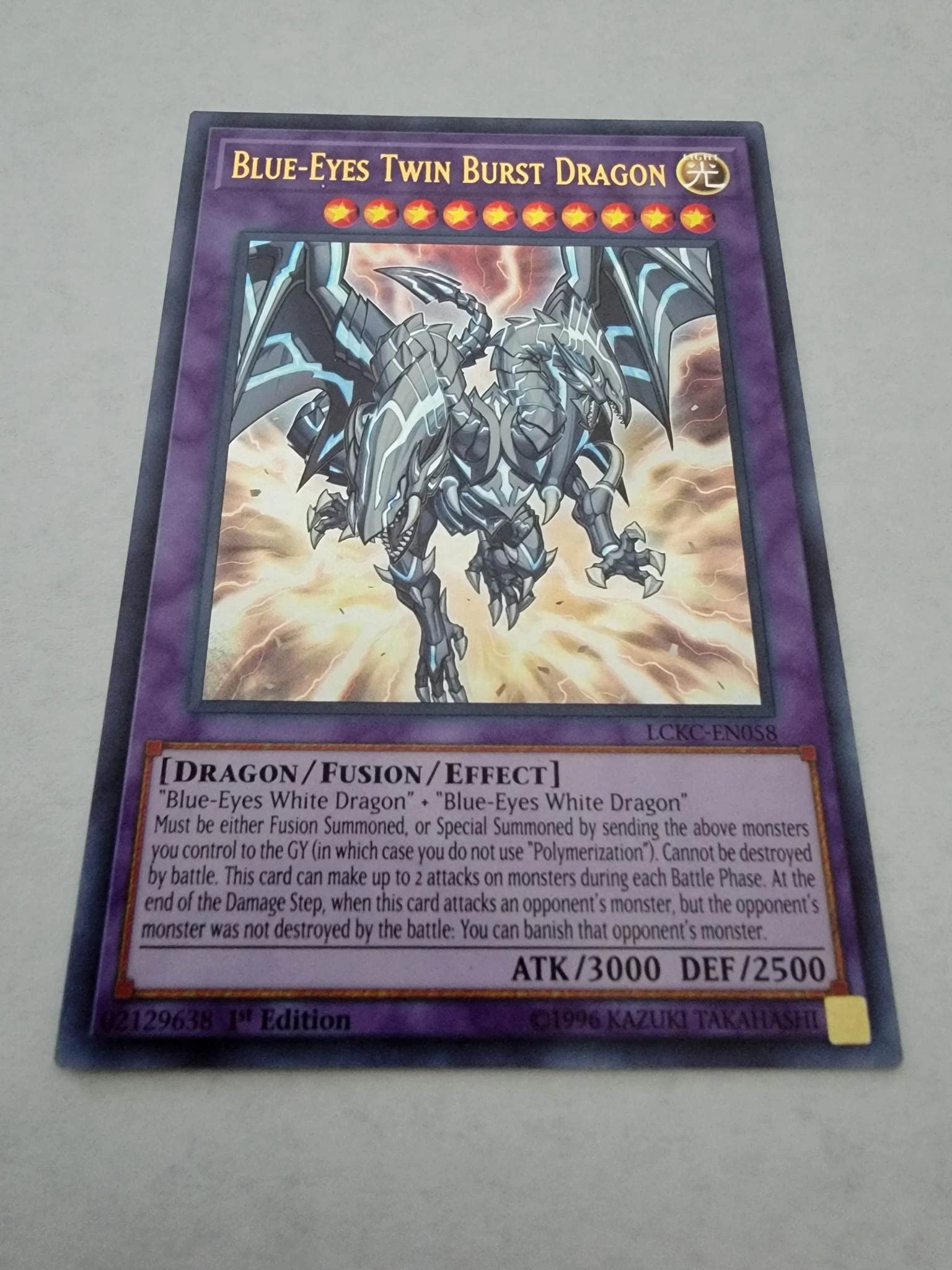 Konami Blue-Eyes Twin Burst Dragon LCKC-EN058