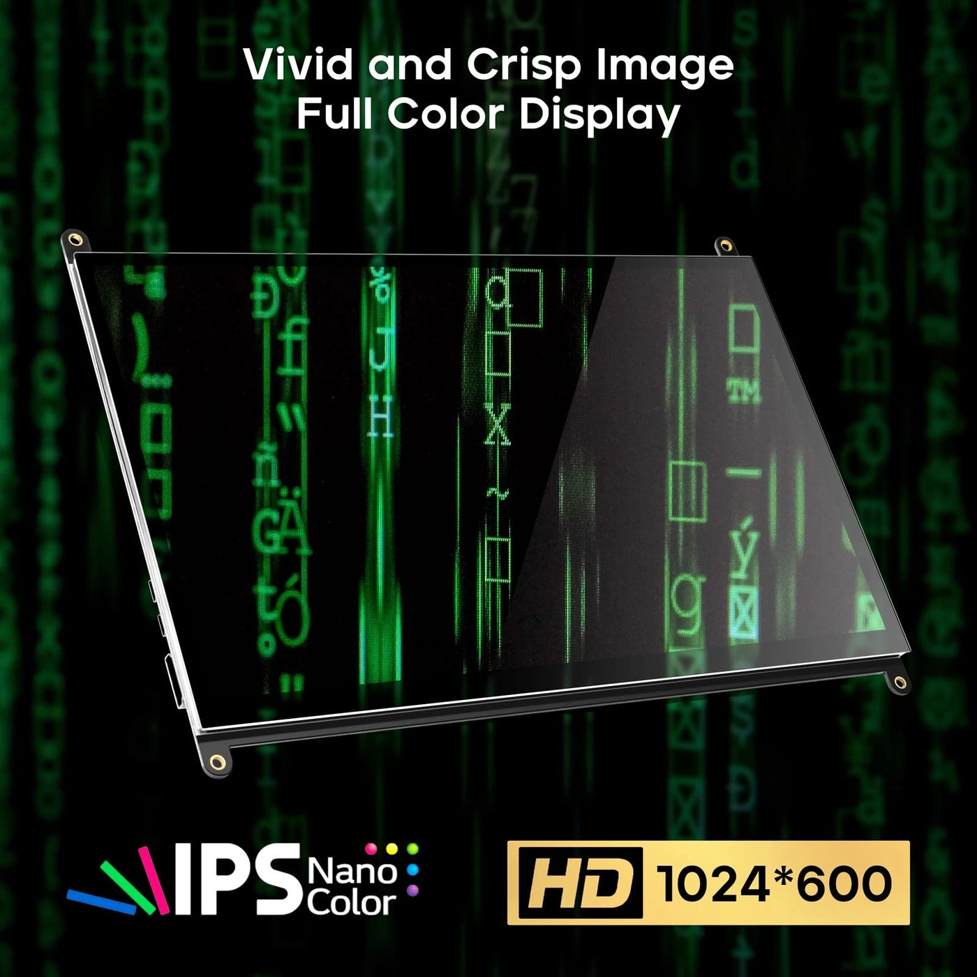 Raspberry Pi Screen - [ROADOM Model Number] 10.1 Inch 1024 x 600 pixels
