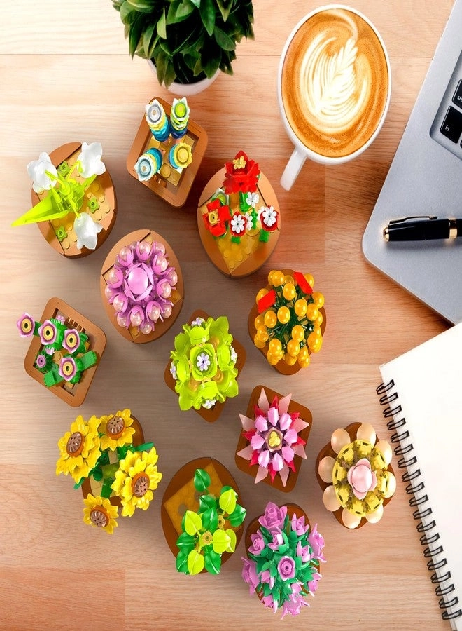 Flowers Succulents Mini Building Set - 1403pcs