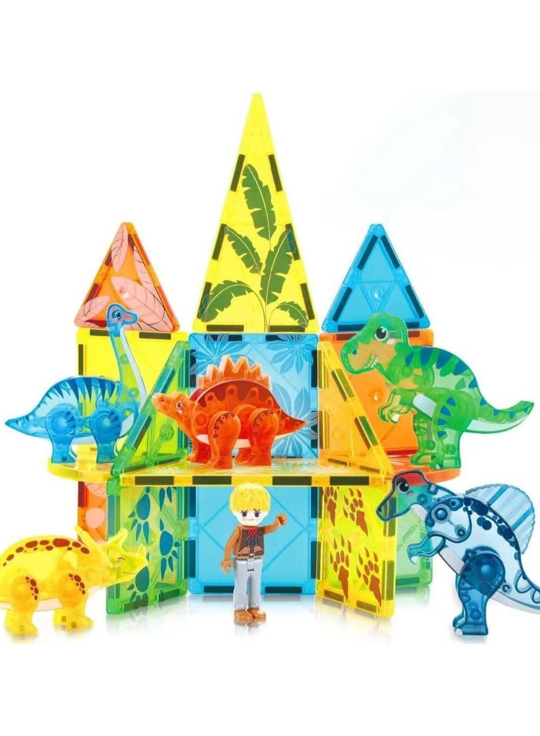 LUMINS Magnetic Tiles Animal Zone - 3+ 49 pieces