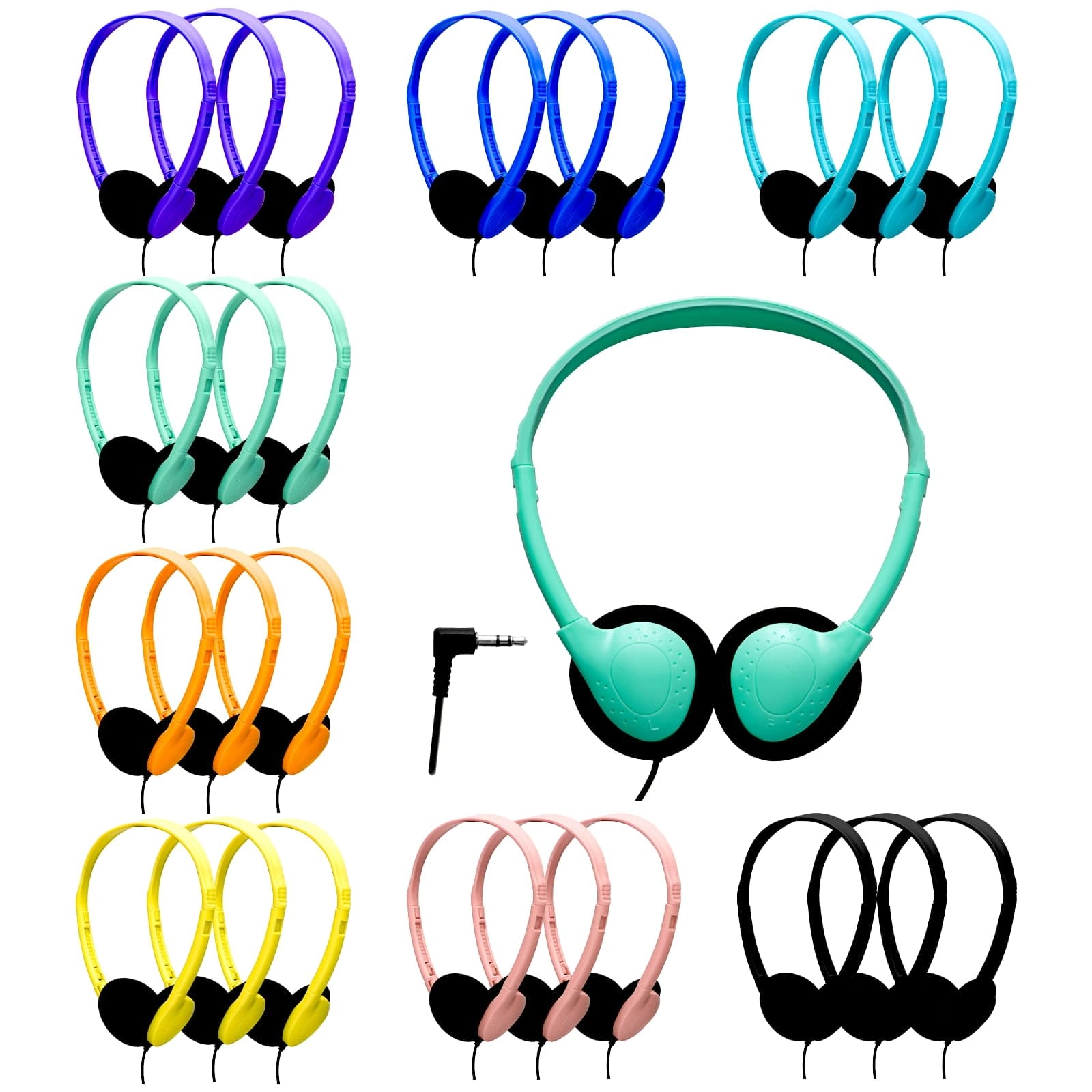 WHProductor ZOE17 Wired Headphone 24 Pack