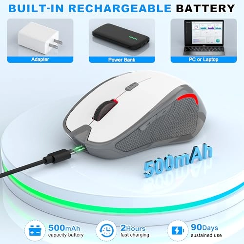 Rechargeable Silent Slim Mouse - Bluetooth
