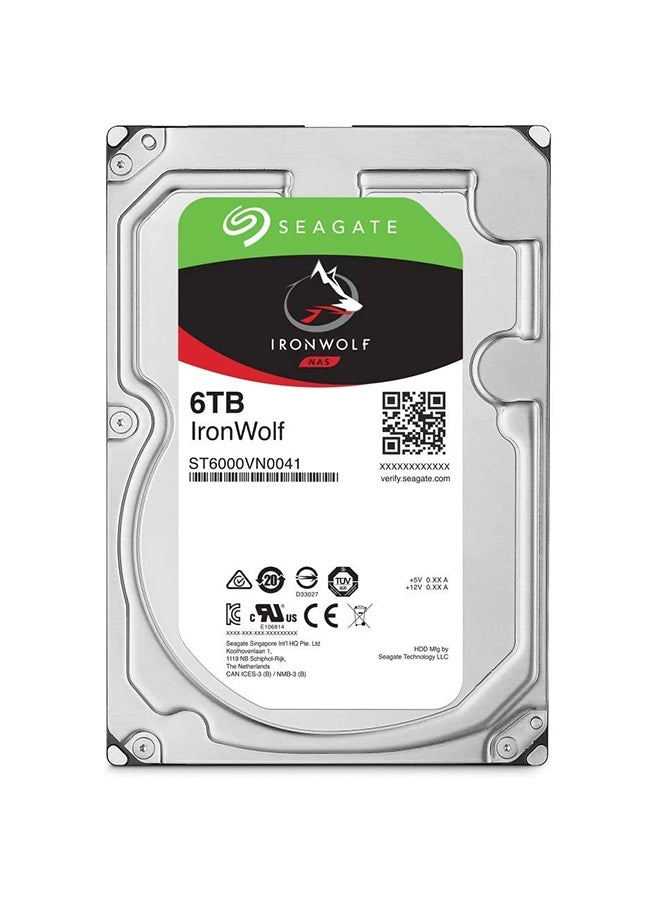 IronWolf 3.5" 7200rpm 256MB SATA 6Gb/s (ST6000VN001) - 6TB