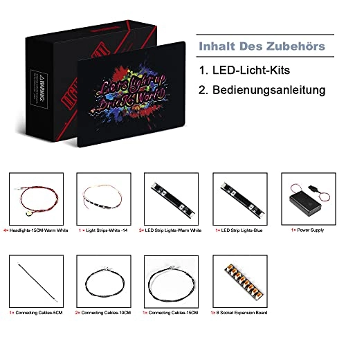 LED Light for LEGO Technic Bugatti Bolide 42151 - Acrylonitrile Butadiene Styrene 1 5V