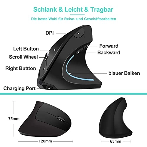 Ergonomic Vertical Mouse - Wireless
