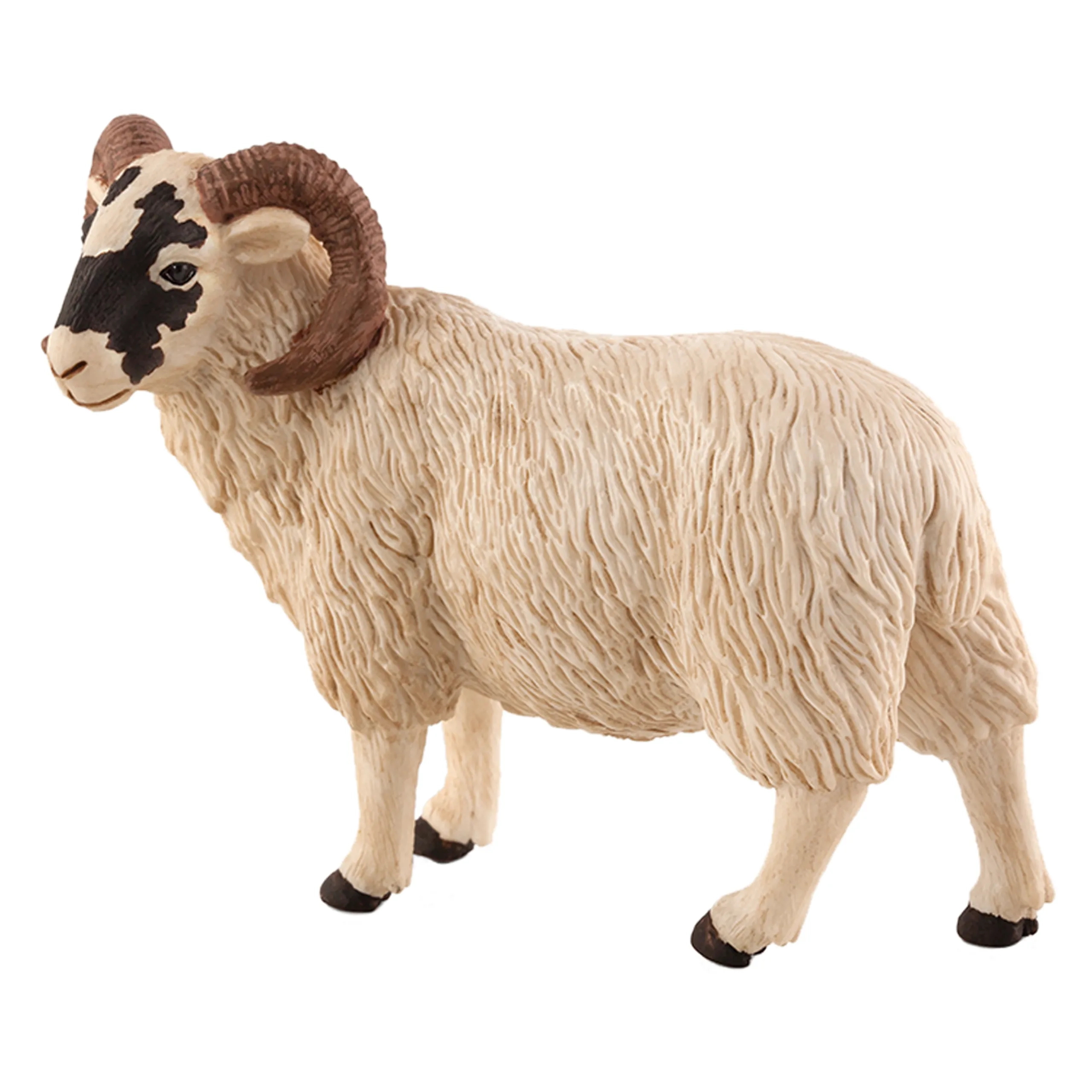 Animal Planet Black Faced Sheep Ram Mojo 10 cm Hand Painted