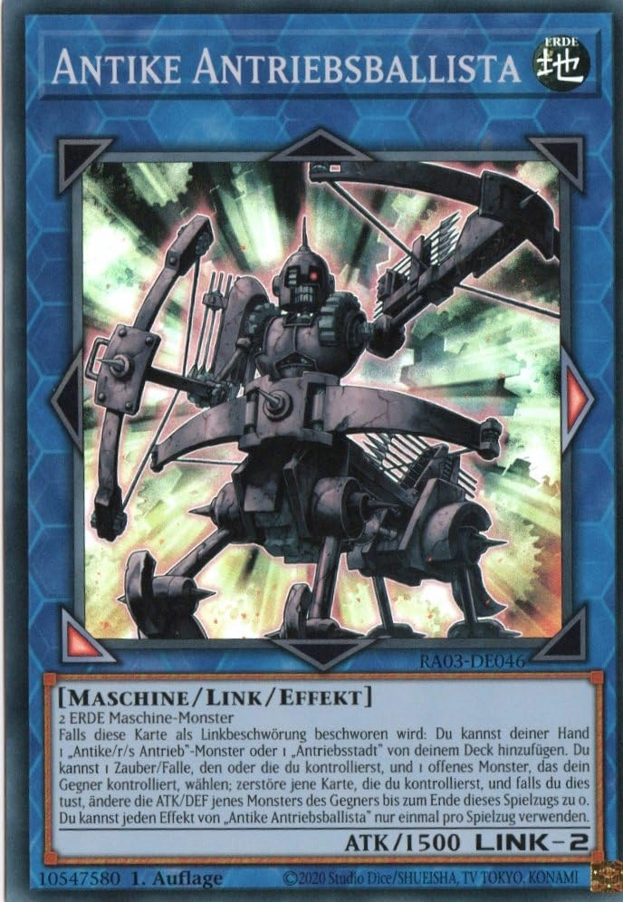 Yugioh Antique Drive Ballista RA03-DE046 - German 1st Edition