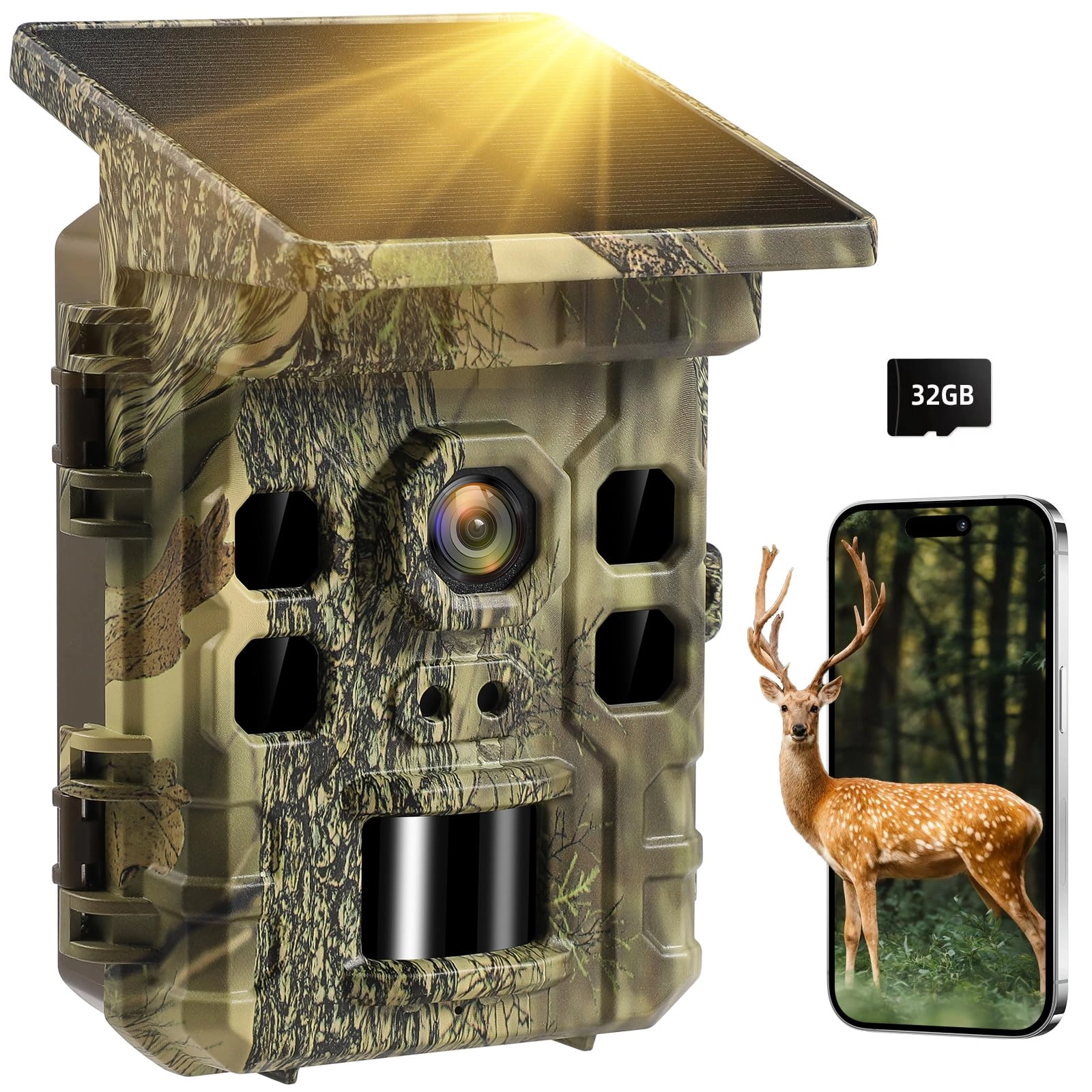 WISCOUTING Solar Trail Camera - 32MP