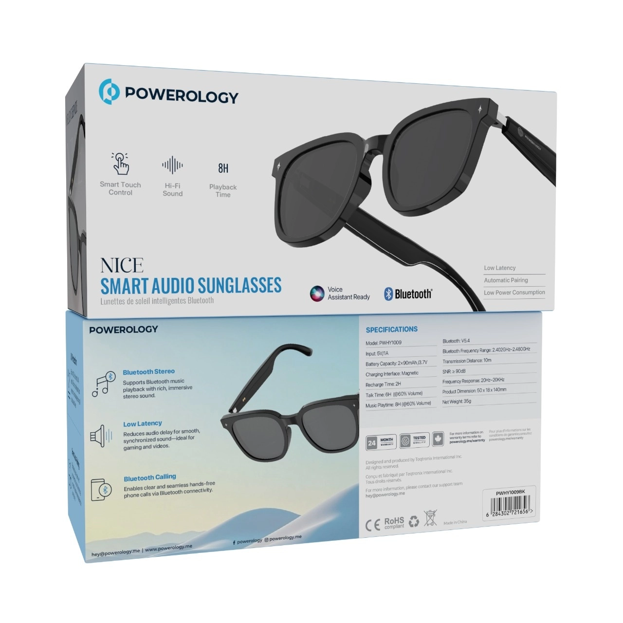 Smart Audio Sunglasses - Bluetooth 5.4 8 Hours Play Time UV Protection