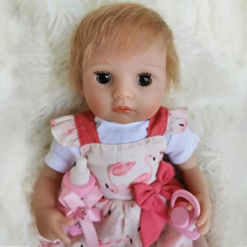 Reborn Baby Doll - 16 Inch Vinyl Cotton Body Pink