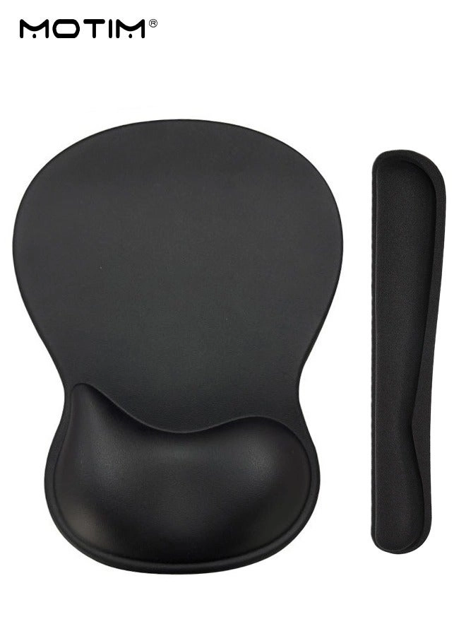 MOTIM Gel Mouse Pad - Ergonomic + Keyboard Pad