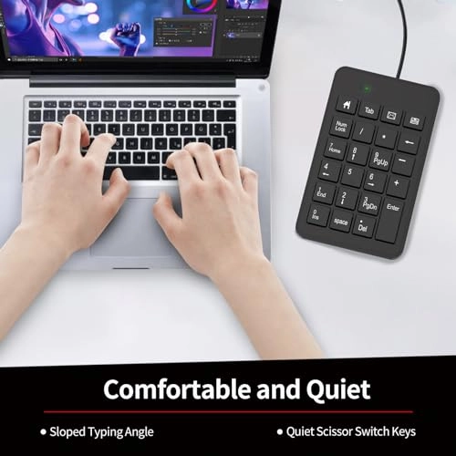 Wired Number Pad - 23 Key Typec USB