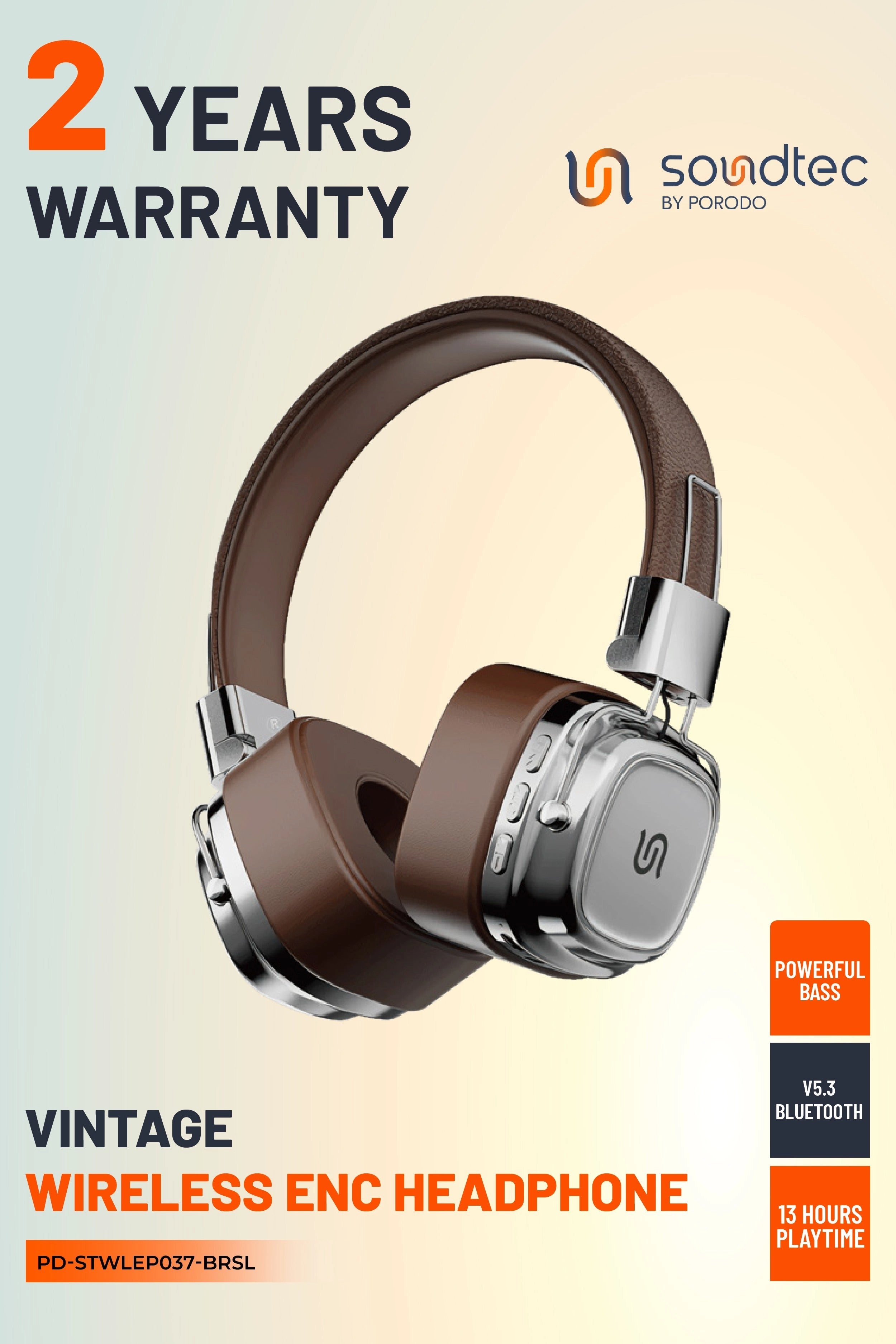 Soundtec Vintage Wireless Headphone