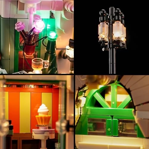 LED Light Set (10362) - Compatible with French Café USB Battery
