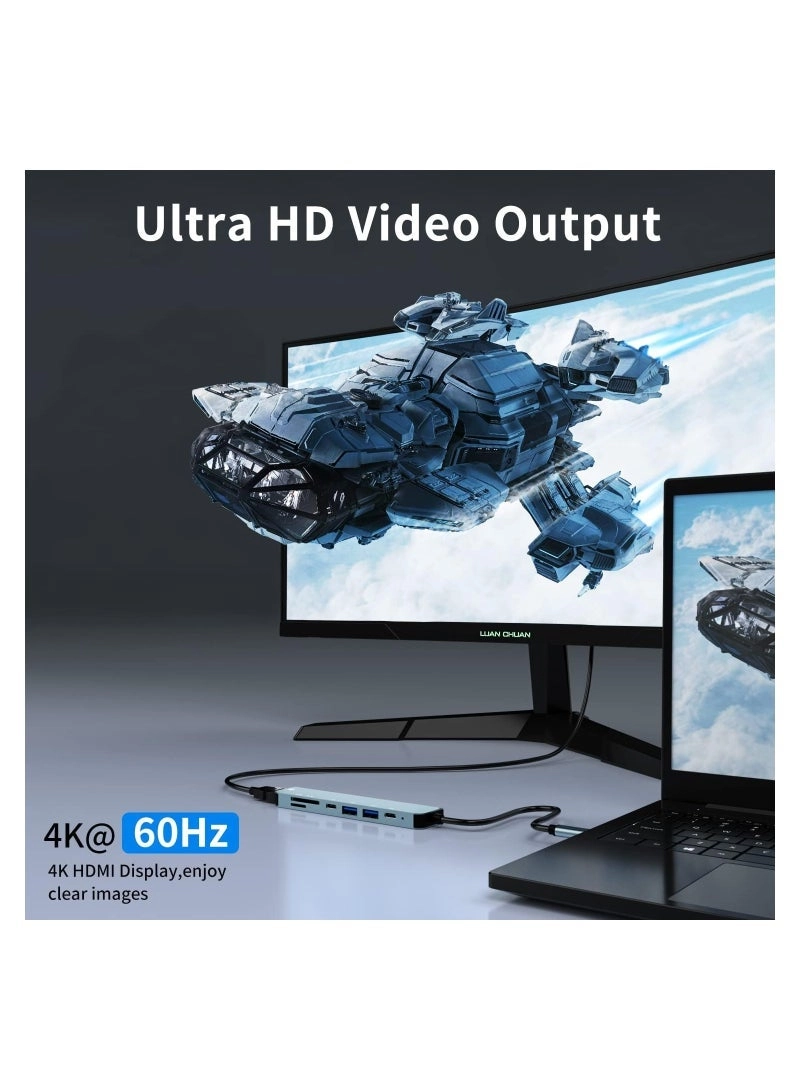 USB C Hub - 4K HDMI 100W PD