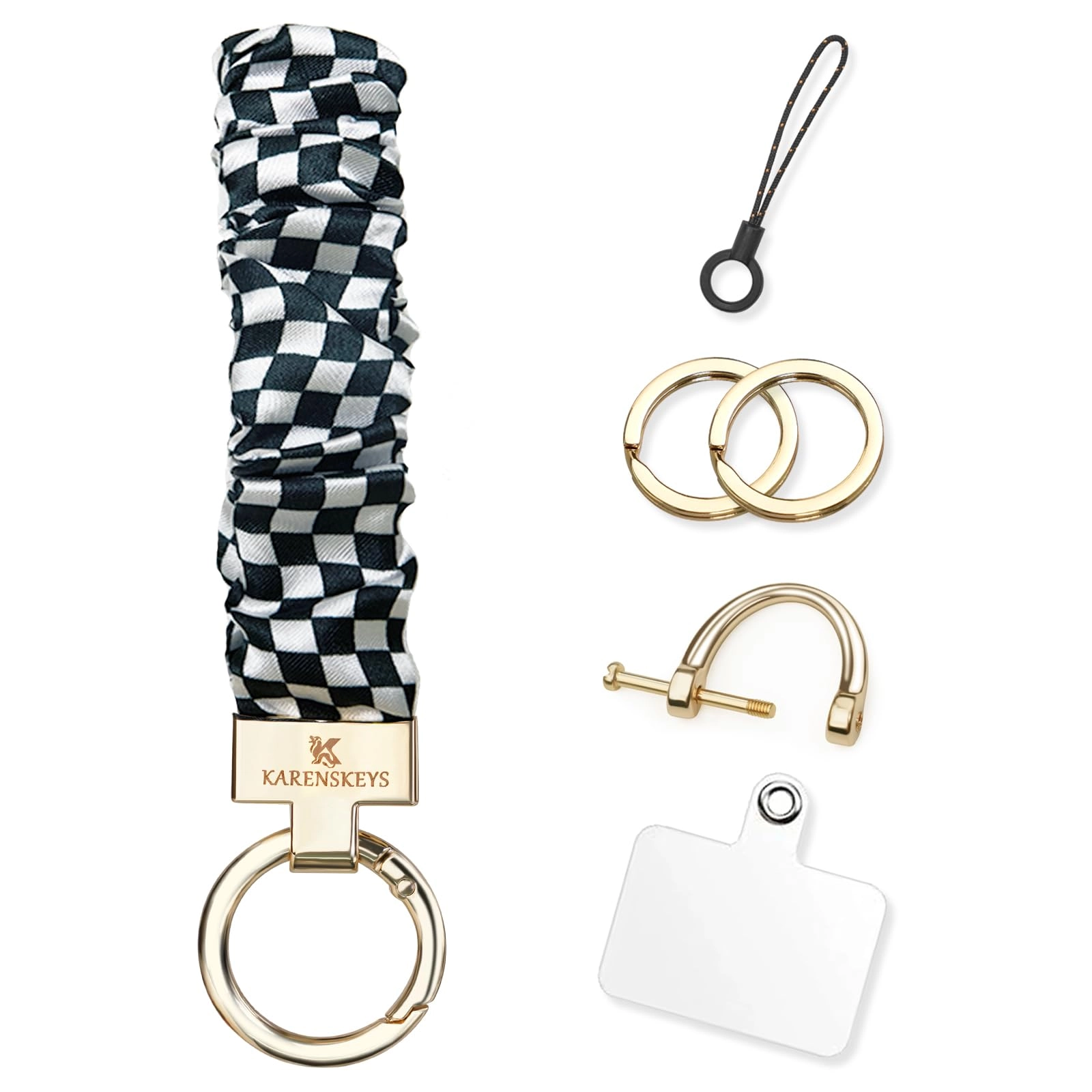 Scrunchie Keychain Wristlet - Colour