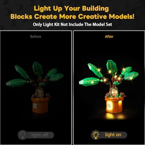 LED Lighting Set for LEGO Mandrake Plant Set 76433 - Acrylonitrile Butadiene Styrene