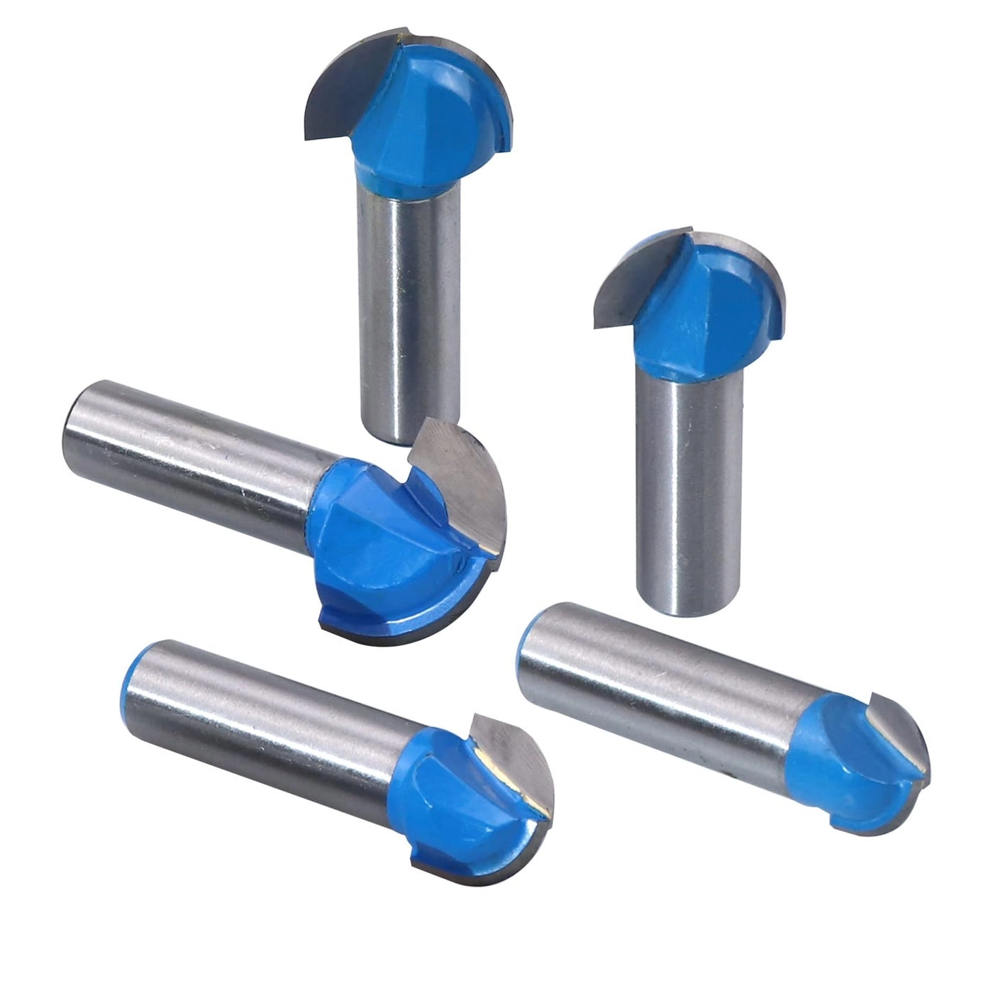 Core Box Router Bit Set - 5/8" 3/4" 7/8" 1" 1-1/8" 1/2 Inch 5PCS