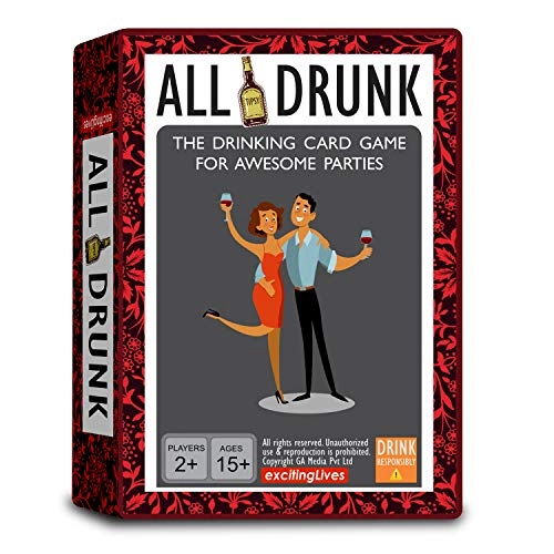 All Drunk Party Drinking Game - Adult 100 cards