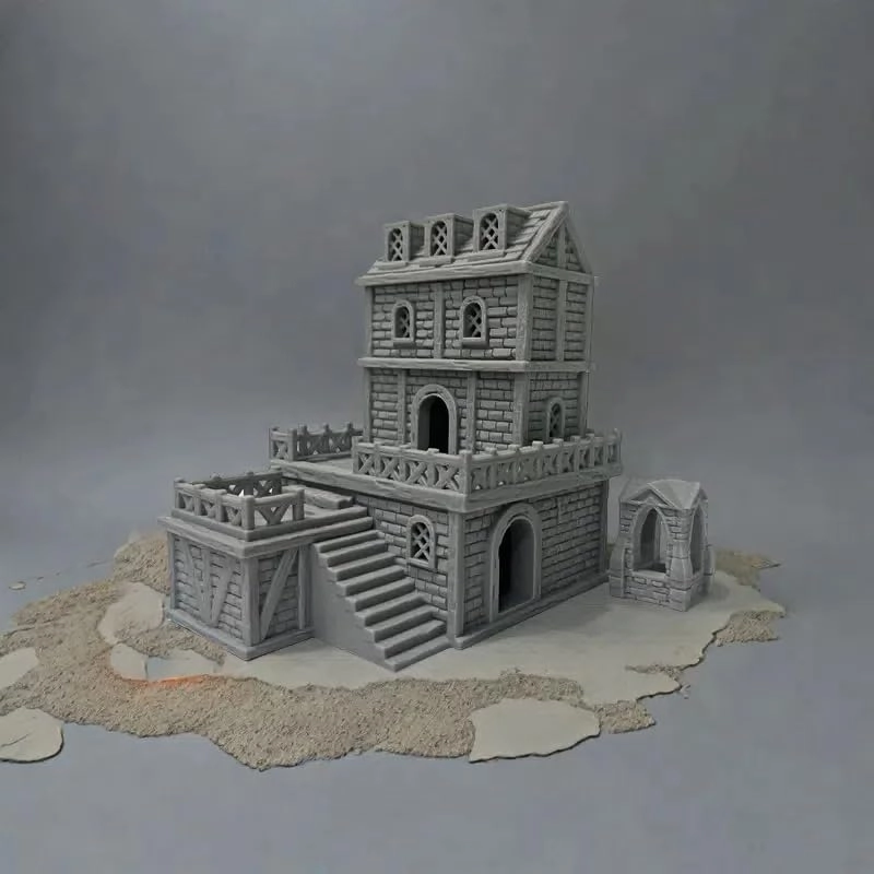 Medieval Architectural Terrain Set - 1800 18mm/28mm D&D, Warhammer
