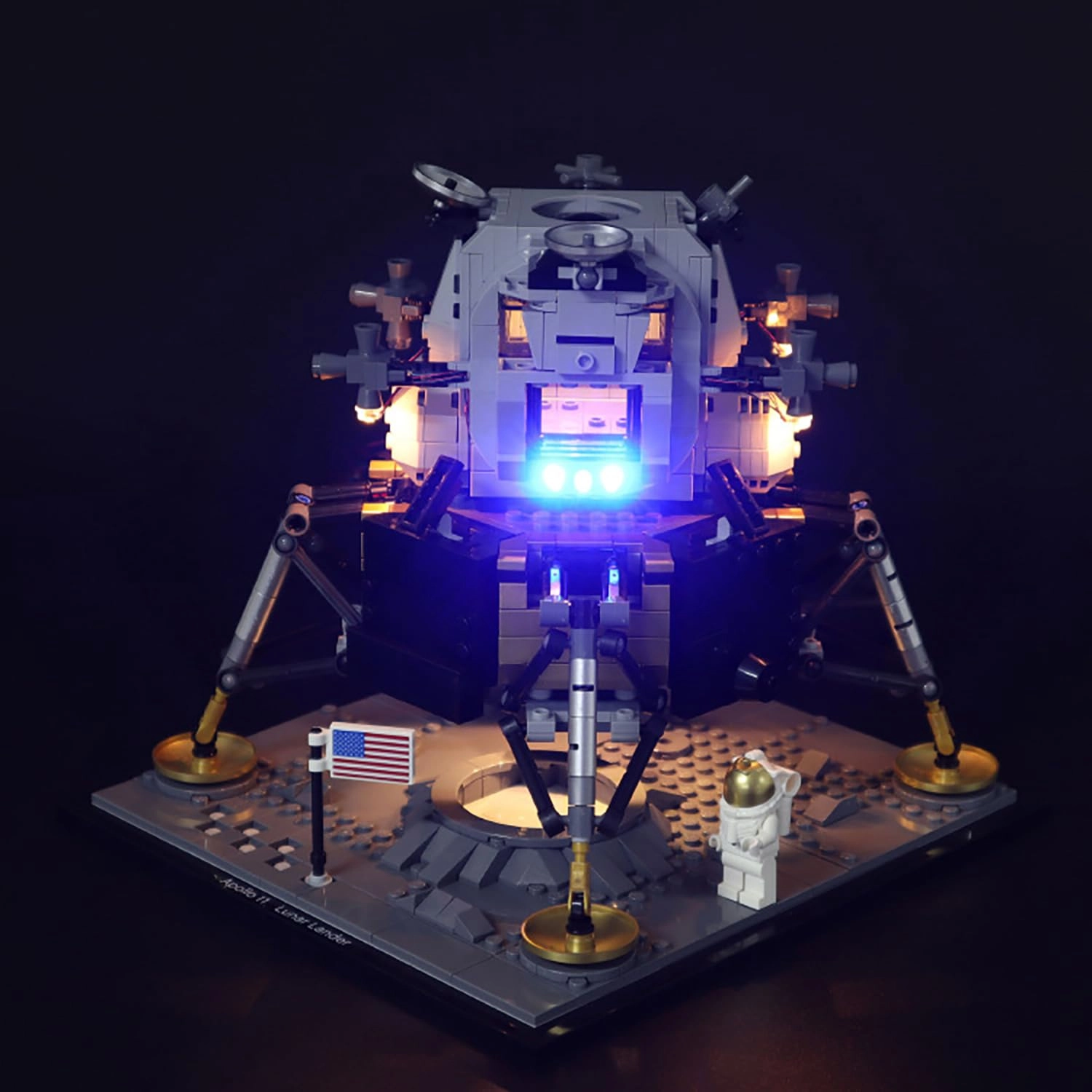Shengor Led Light Kit for Building Block Model 10266 Lunar Module No. 11 - 5V Battery Powered
